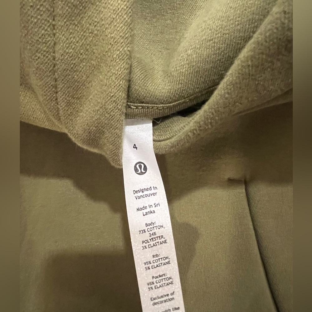 Lululemon green hoodie